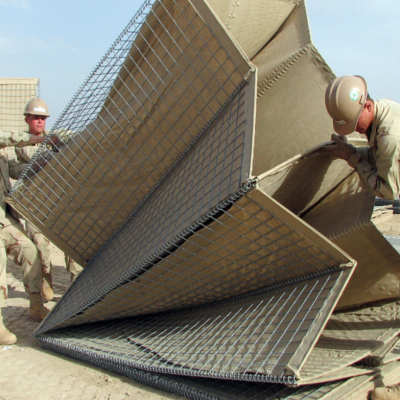 Hesco Bastion Barrière galvanisée Barrières soudées pour le bastion Récupération du sable du bastion Géotextile pour le bastion