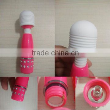 2016 Cheap Portable Finger Size Sex Magic Wand Mini AV Massager for Lady Girl