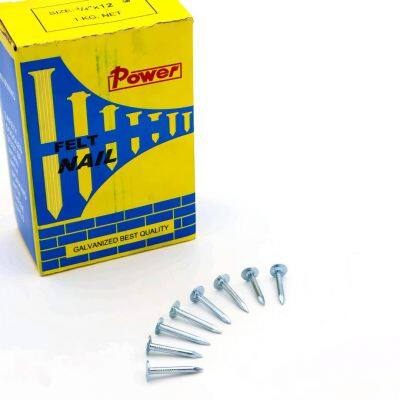 Bitumen Felt Nails 25mm - Heavy Duty Galvanized Steel for Roofing photo-2