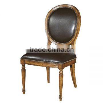 RCH-N4007-2 Oak Furnitre American Classic Chairs Retro Leather Chair