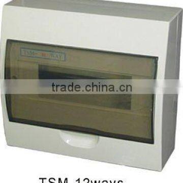 TSM-12ways Surface Distribution Box(Electrical Distribution Box,Plastic Enclosure)