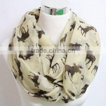 Hot Selling 2015 New Antelope Pattern Print Fashionable Lady Scarf photo-6