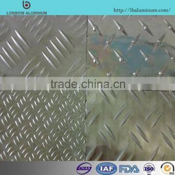 1100 Embossed Aluminum plate for non-slip floor