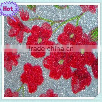 2015 New Crafting Multi Style PU Glitter Fabric Wallpaper for Wallcovering photo-5