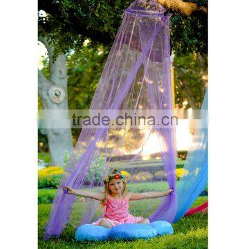 Round Girls Hanging Bed Canopy Folding Portable Iron Window Outdoor Baby Mosquito Net