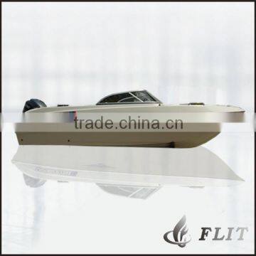 China 8 persons 115-200hp outboard engine powerful Fiberglass Waterboat for sale