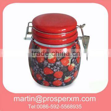 2013 Ceramic Canister Set With Flower