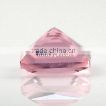 Loose Synthetic Square Pink Nano Spinel Gemstone photo-4