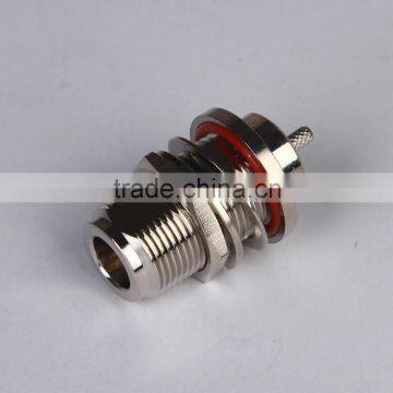 Female waterproof electrical pin N connector