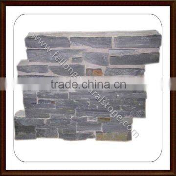 black interior wall stone decoration