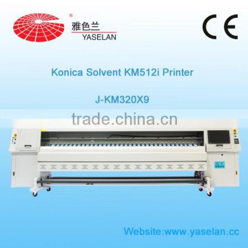 Large format Solvent Printing machine with Konica 512i Printer