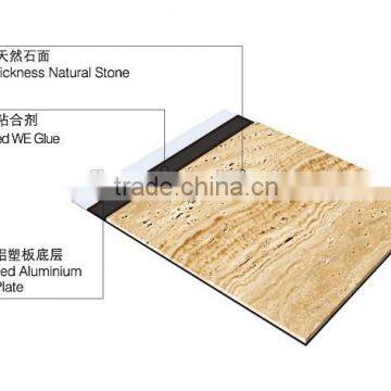 Outer door marble stone and aluminum plastic panels composite tiles for wall cladding