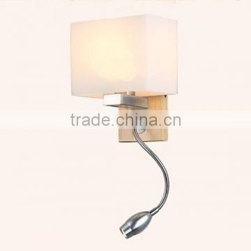 glass modern hanging wood wall light