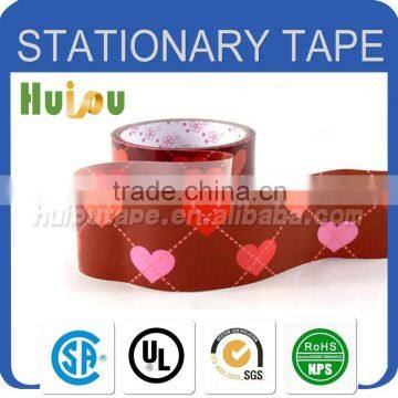 nice decorative stationery bopp tape heart printed