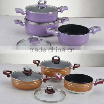 Pressed Aluminium Ceramic Coating High Quality Cookware Ceramic Casserole