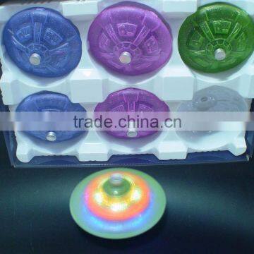 flashing led spinning top kids toy light spinning top