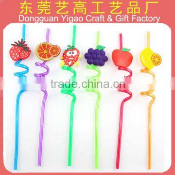 Eco-friendly Colorful Soft Pvc Art Straws for Drinks photo-2
