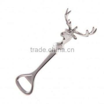 unique stainless steel deer stag head bottle opener hunting gift