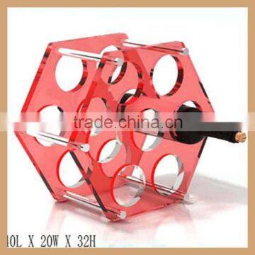 customized acrylic wine display rack