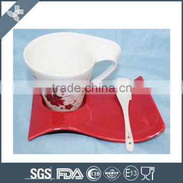 Wholesale fashionable white fine cheap 220CC CUP SETS