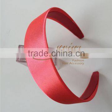 Coral hair headband,3.5cm satin headband,good for DIF fashion hair accessory