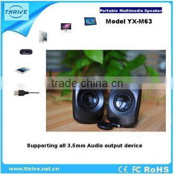 mini usb speaker for laptop for notebook 2.0 channel