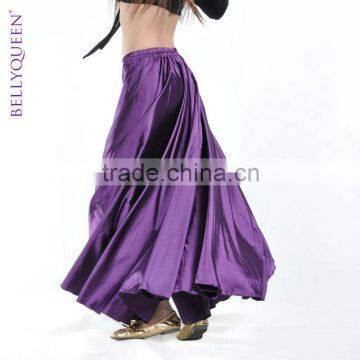 dark purple satin belly dance skirt,belly dance clothing,belly dancewear