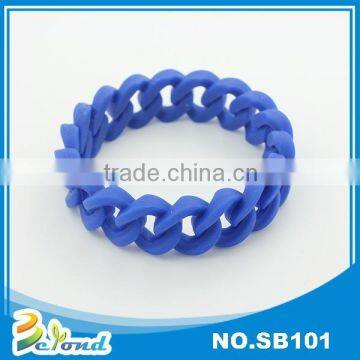 Colorful simple braided beautiful silicone bracelet