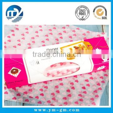 Customized food grade greaseproof baking paper & wrapping wax paper