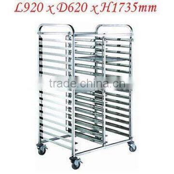 Stainless Steel 2x15 Tray Gastronorm Bakery Cake Trolley