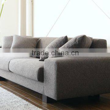 Simple Design Fabric Scatter Back Three Seat Sofa                        
                                                Quality Choice