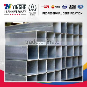 pre galvanized square pipe/round pipes/rectangle steel pipe and tubes