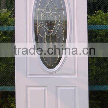 tempered glass door with wooed edge,oval glass door