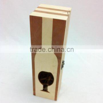 wooden wine box luxery handmade wine glass goblet carving wholesale poplar