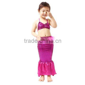 2016New Fashion Mermaid Bikini Wholesale Baby Girls Vintage Swimming Outfit Set