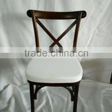 wood Good quality OEM x cross back chair