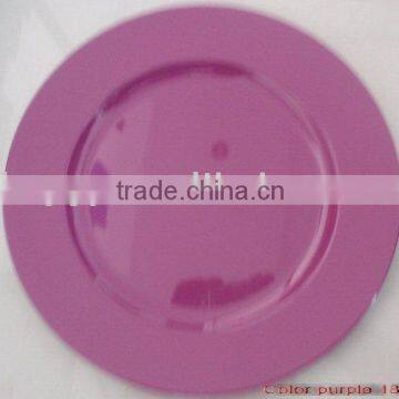 Charger plastic plate