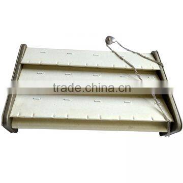 Luxury Countertop Special-purpose Wooden PU Leather Display Stand For Necklace. photo-4