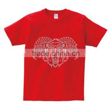 custom men gender hotfix rhinestone transfer iron on motif Tshirt