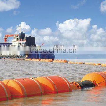 UHMWPE pipe with HDPE floats