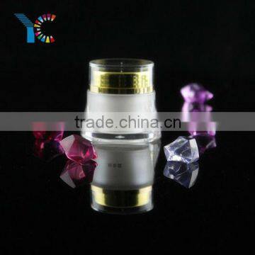 Horse Shoe Cream Acrylic Plastic Jars For Cosmetics