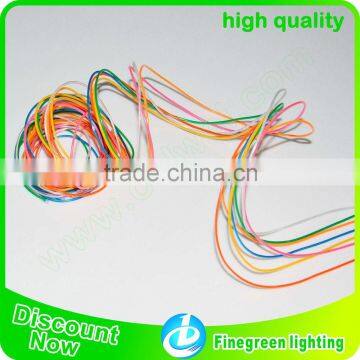 Hot selling multi-color of 1.4mm/2.3mm/ 3.2mm/ 5.0mm wholesale el wire,shenzhen finegreen lighting best neon el wire