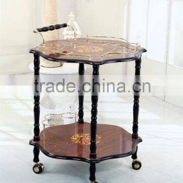 Wholesale Wooden Dining Room Trolley/serving Trolley/cleaning Trolley photo-3