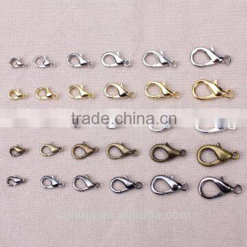 JF9713 Gold/Rhodium/Black/Silver Lobster Clasps Claw Clasp Jewelry Findings