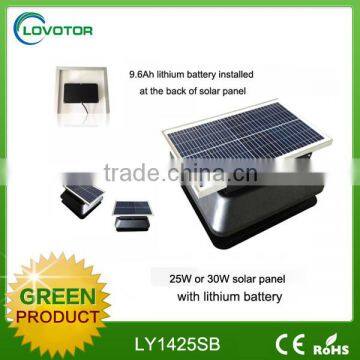 metal sheet solar roof mounted solar air exchanging industrial ventilation fan