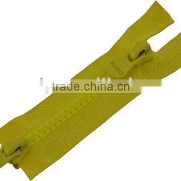 two way open-end derlin injected zipper