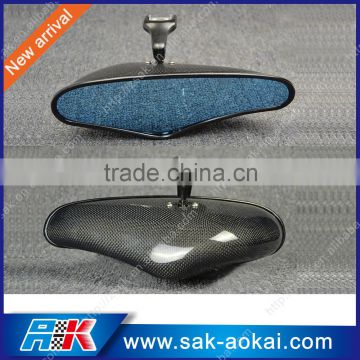 New Fashion!! Carbon Fiber Car Mirror With Blue Lens