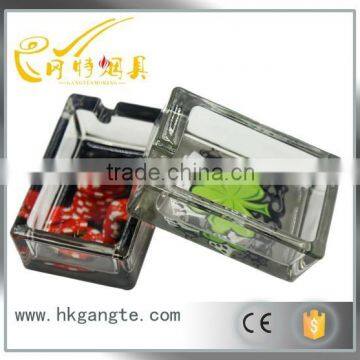 popularly cheap square glass cigarette ashtrayGT-1115 ,cute picture