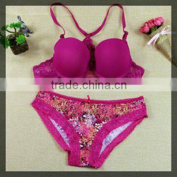 2015ladies sexy net bra sets sexy bra panty set#HF_4168
