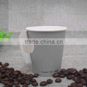 biodegradable types of tea/coffee paper cup with handle